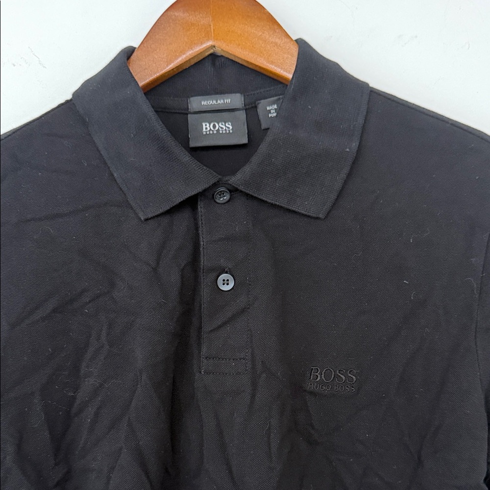 Boss Black Polo Shirt with Subtle Logo Great Value!